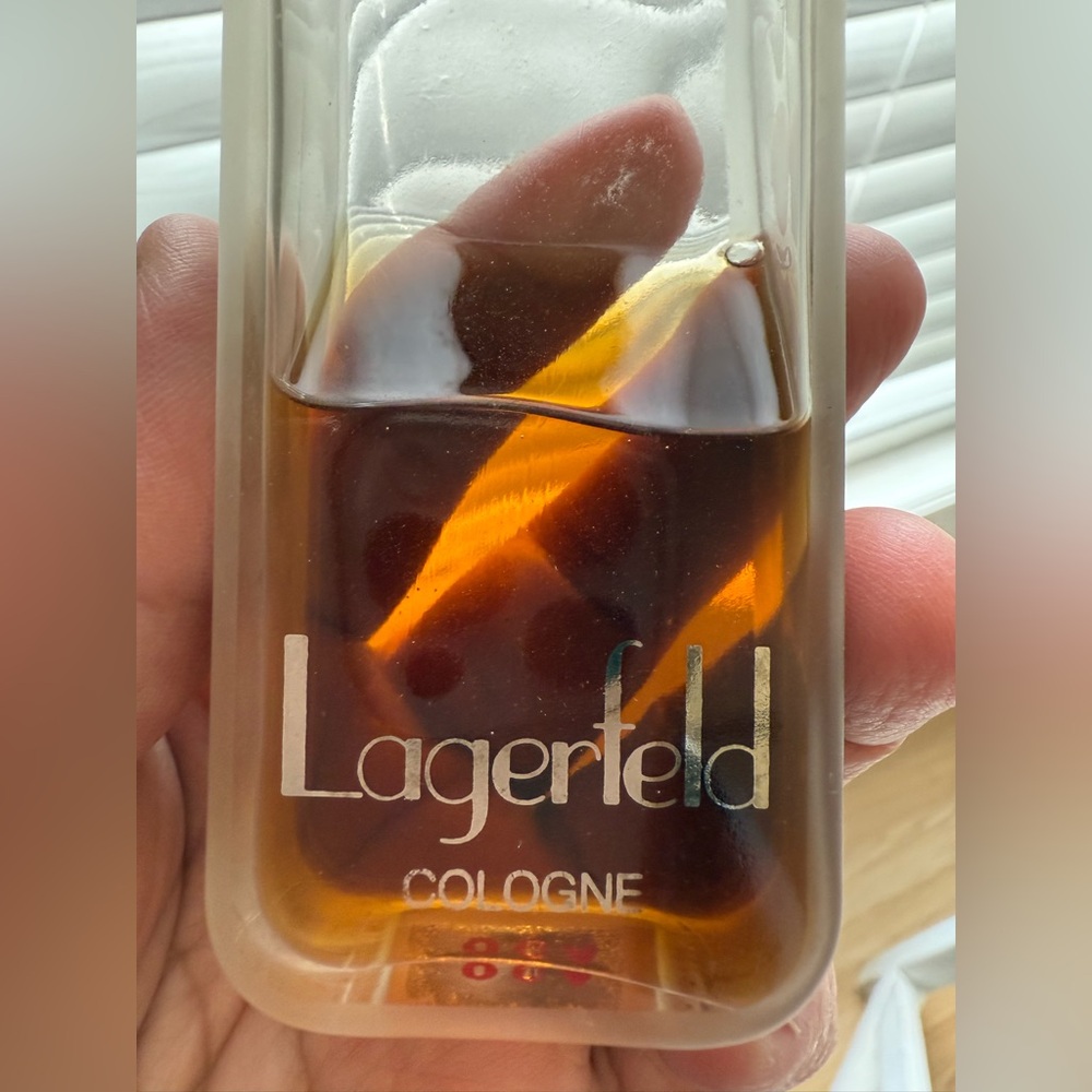 LAGERFELD  BY KARL LAGERFELD COLOGNE SPLASH FOR MEN RARE VINTAGE 50% full